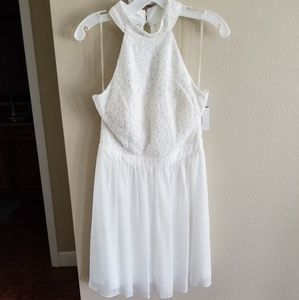 David's Bridal Ivory party dress